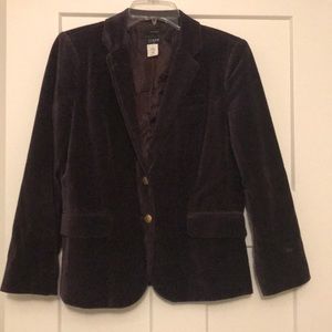 JCrew Velvet Schoolboy Blazer size 4